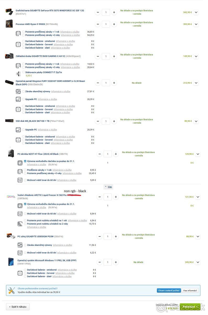 Herný PC R9 9900X/5070 12GB/32GB DDR5/1TB/W10p - 4