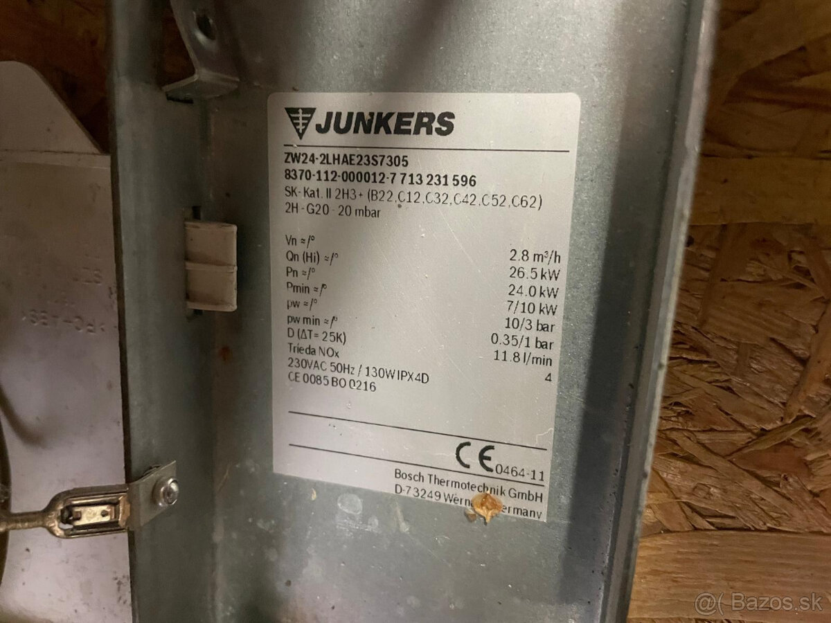 Plynový kotol JUNKERS - 4