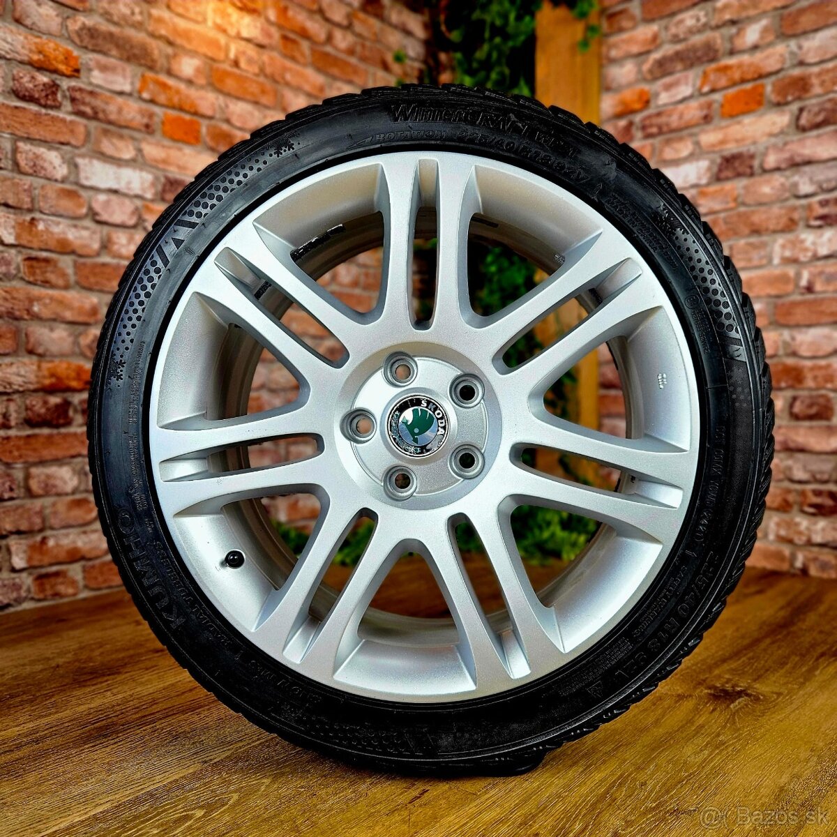 Alu R18 5x112 orig. ŠKODA, VW, SEAT + zimné 225/40R18 - 4