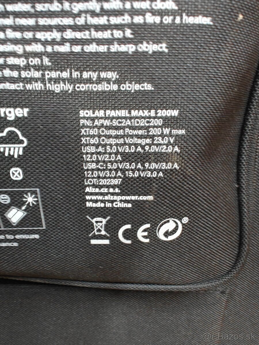 Solárny panel AlzaPower MAX-E 200 W - 4