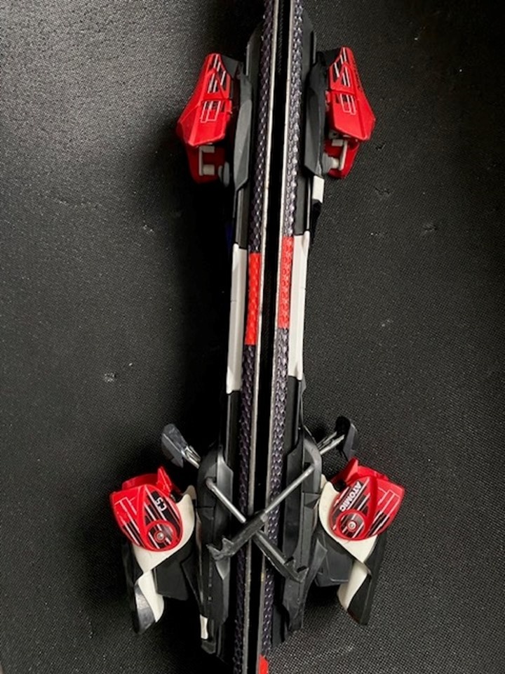 detské lyže (110 cm), lyžiarky + palice - 4