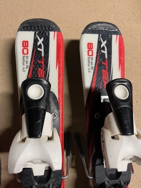Lyže 80 Cm s lyžiarkami 18,5 cm - 4