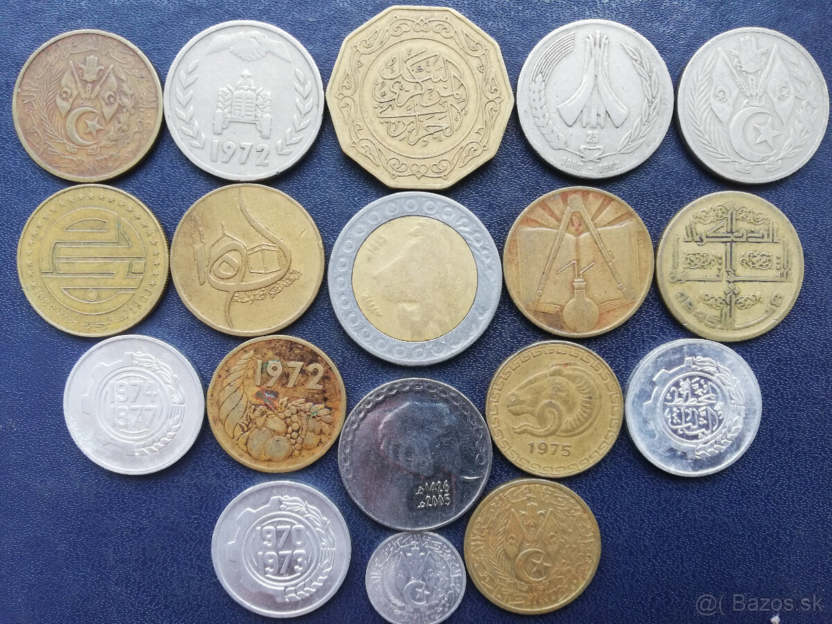 arabské mince-Jordánsko,Sýria,Alžírsko - 4