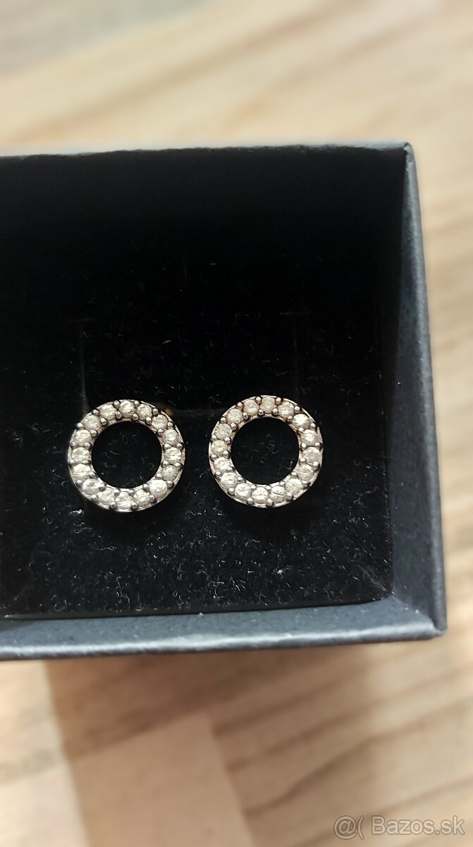 Strieborná retiazka 925 s príveskom a náušnicami - 4