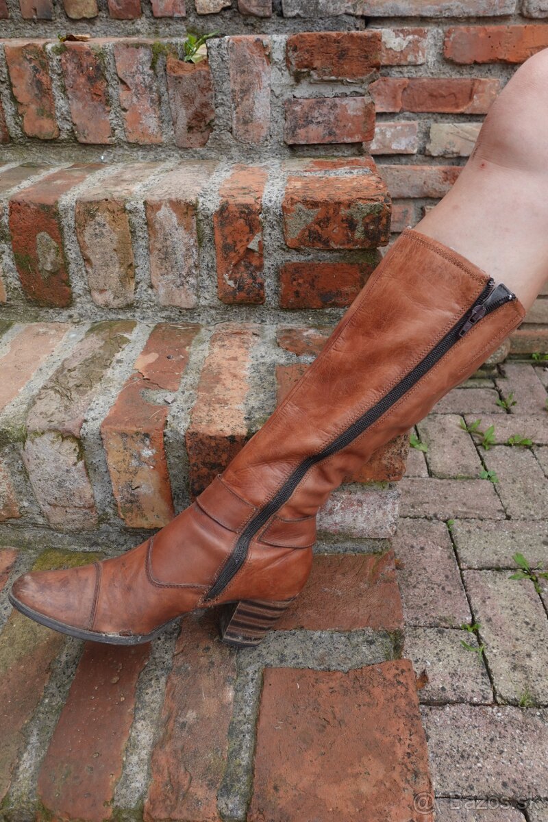 Dámske kožené čižmy - 4