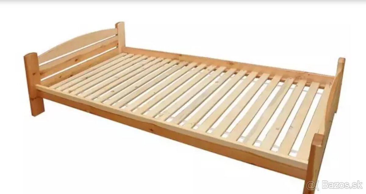 Posteľ 120/200 borovica - 4