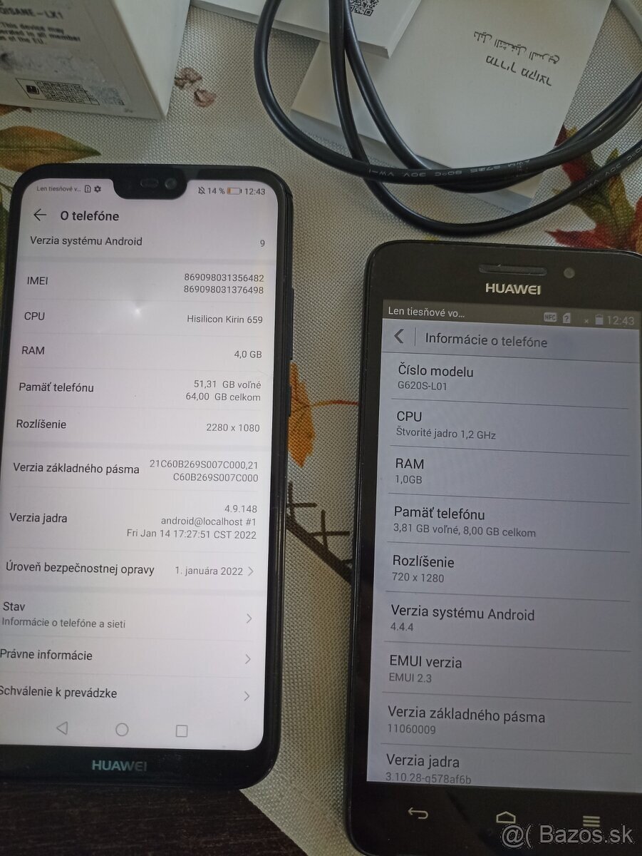 Huawei P20 Lite + Huawei Ascend - 4