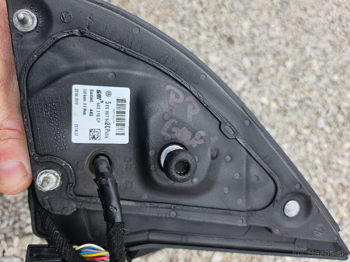 VW Golf 6 HB - Pravé spätné zrkadlo - 4