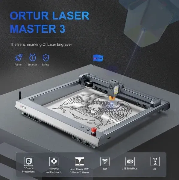 Laserová gravírka - Ortur Laser Master 3 - 4