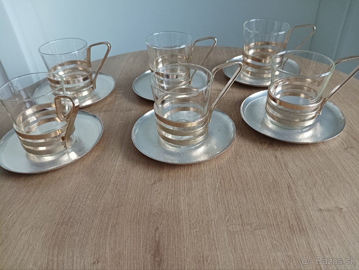 Krásna súprava na čaj/kávu/grog - ČSSR - 4