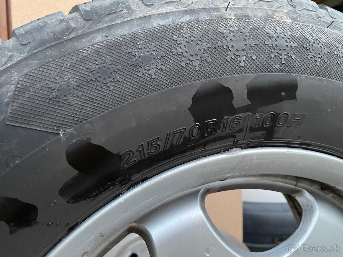 Disky z MB - R16 5x112 et33 + pneu - 4