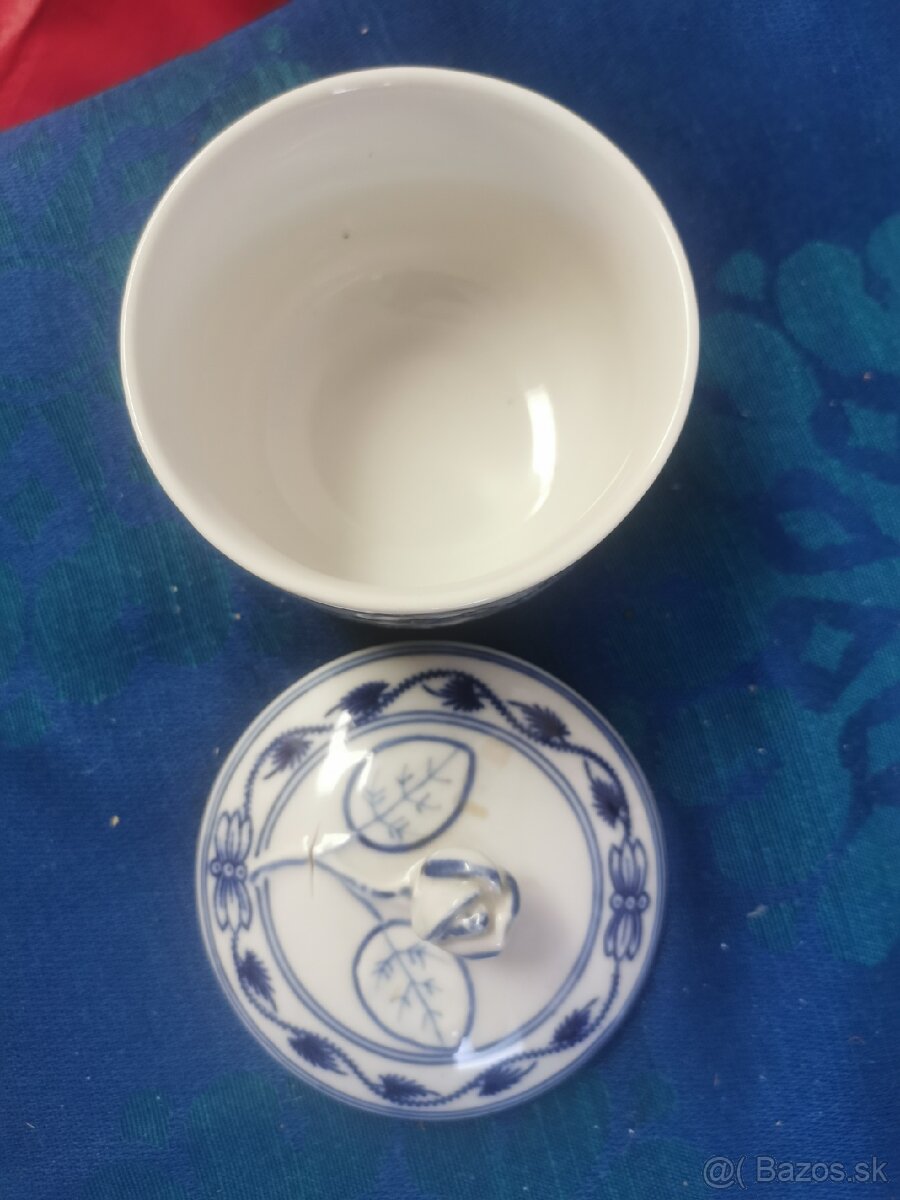 Cibulak, čajová sada, starožitný Meissen - 4