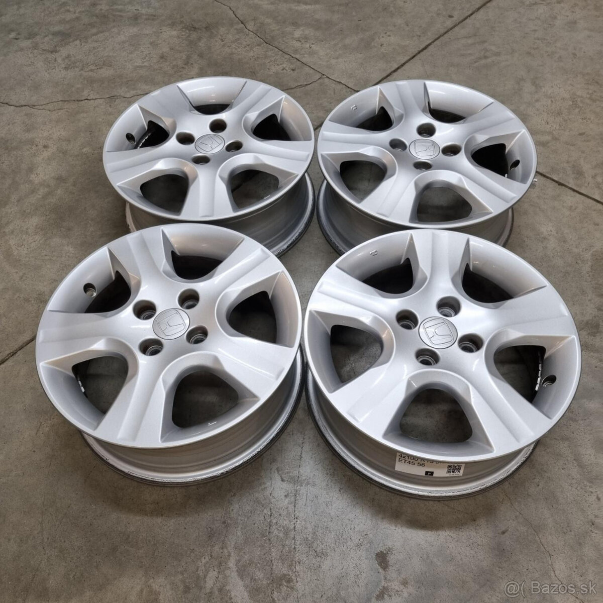 Hliníkové Honda disky 4x100 R15 5,5J ET45 - 4