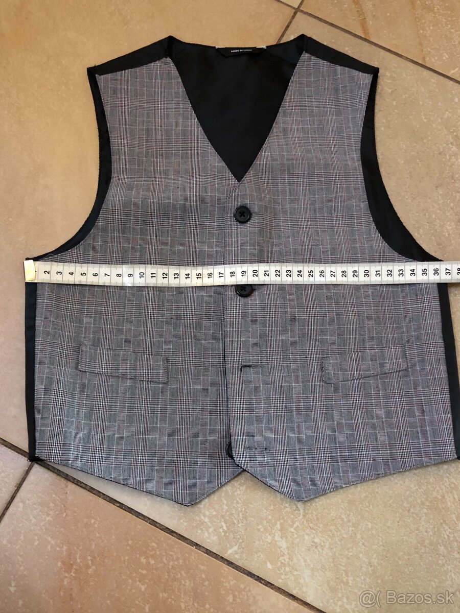 Vestička pre chlapca sivá 122 - 4