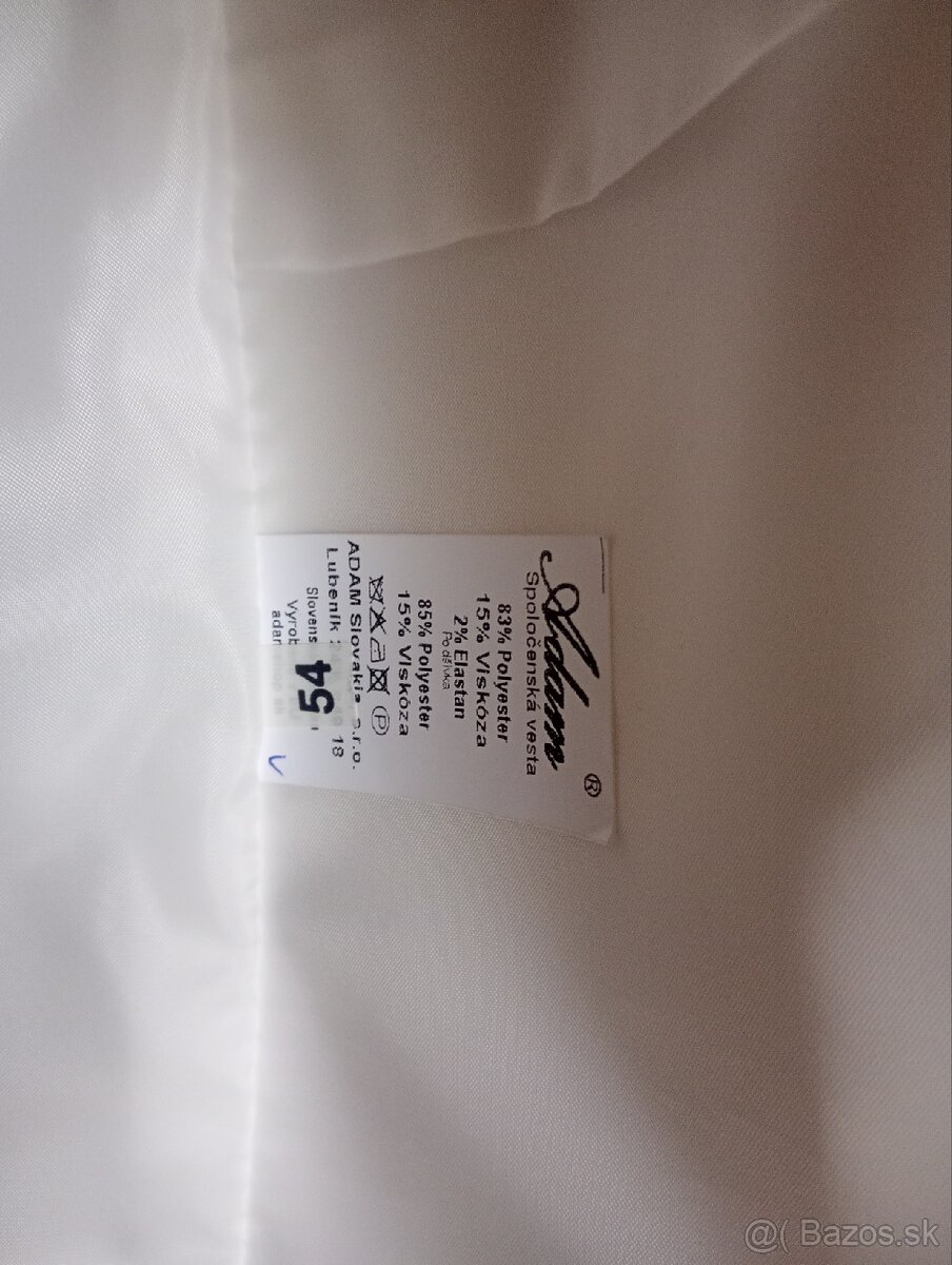 Svadobna vesta pre ženícha značky Adam - 4