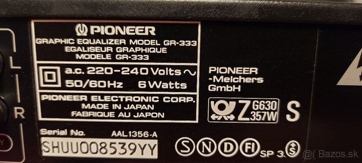 Predám equalizér a timer Pioneer - 4