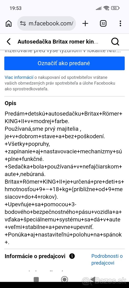Autosedačka Britax romer - 4
