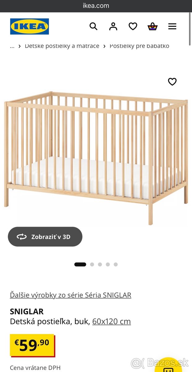 Detska postielka IKEA - 4