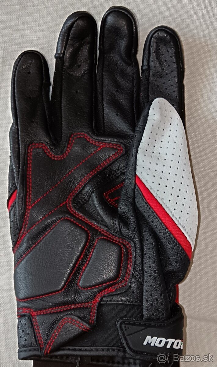 Úplne nové celokožené moto-rukavice veľ.XL - 4
