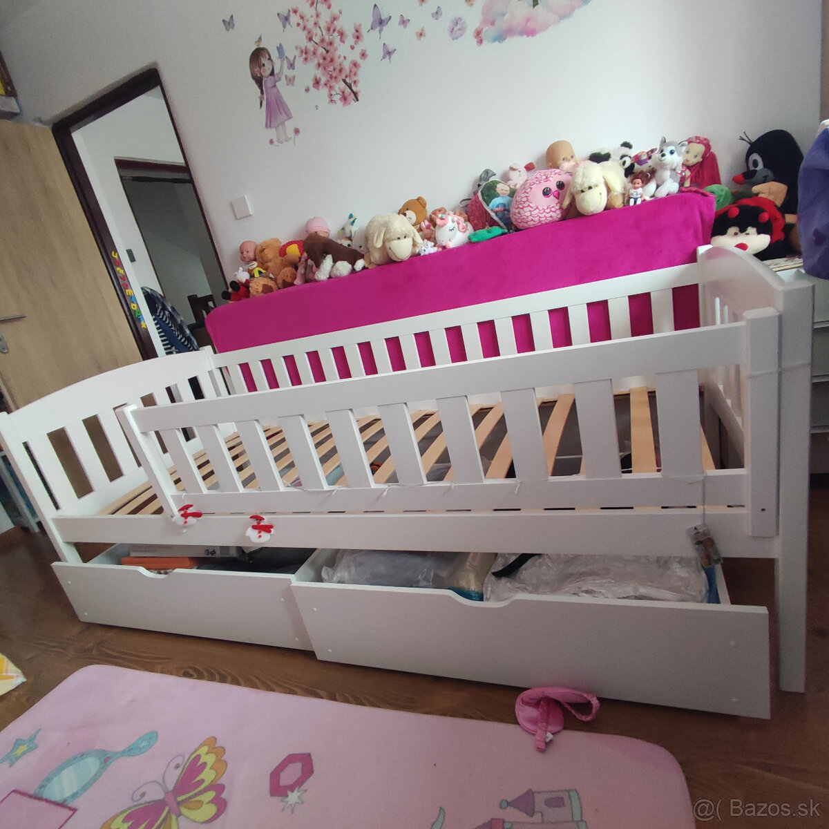 postel biela 90x200 so suplikmi - 4