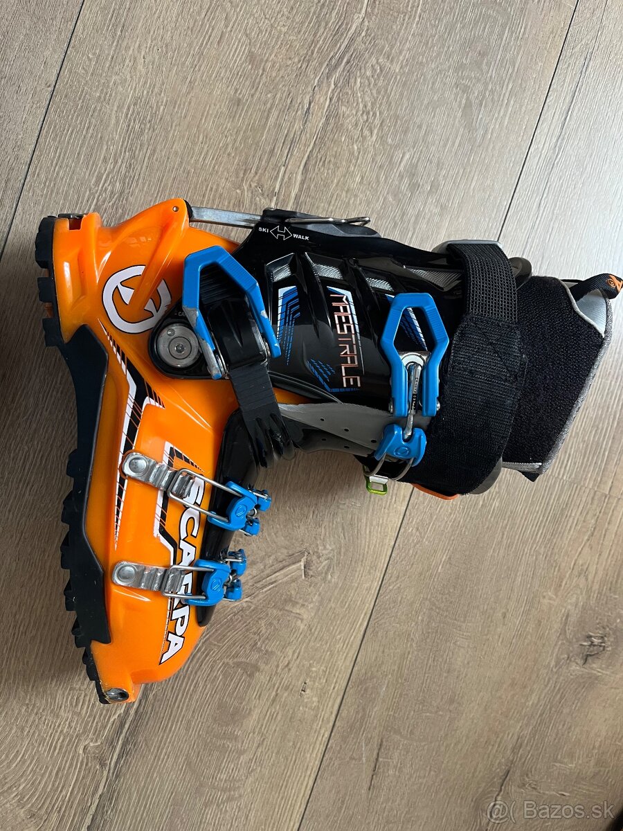 SCARPA lyžiarky 255- orange/black/blue - 4