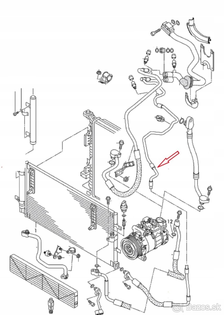 hadica klimatizácie Audi Q5 - 4