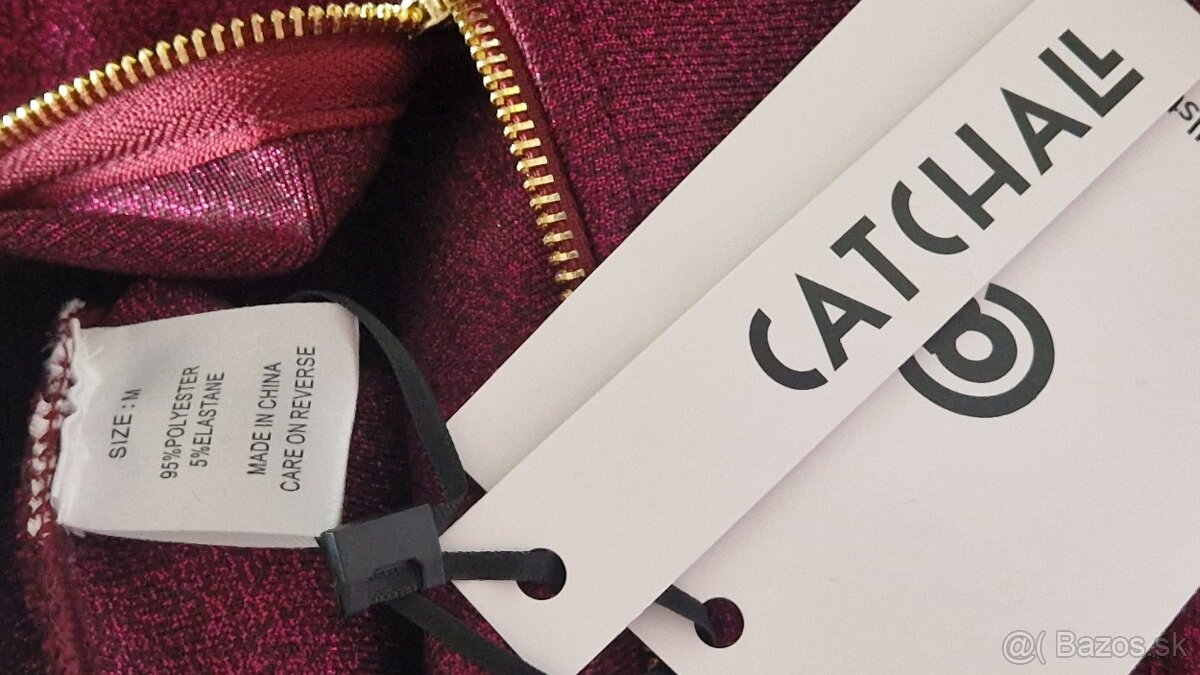 šaty CATCHALL - Wine Red , veľkosť M - 4