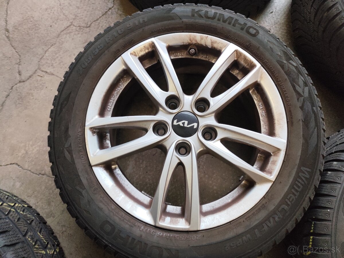 Sada alu Kia+pneu zimne 205 55 16" - 4