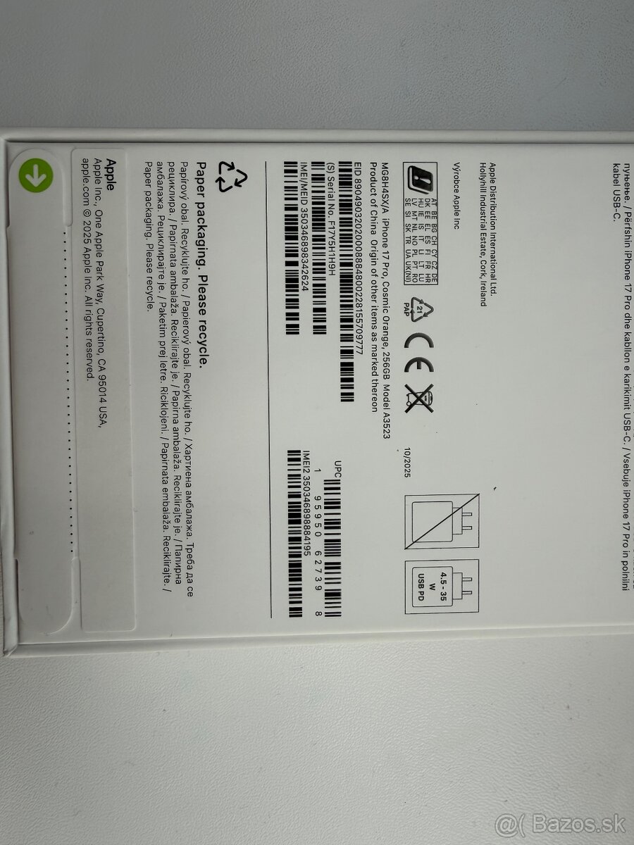 Predaj/výmena iPhone 17 Pro Cosmic Orange 256GB - 4