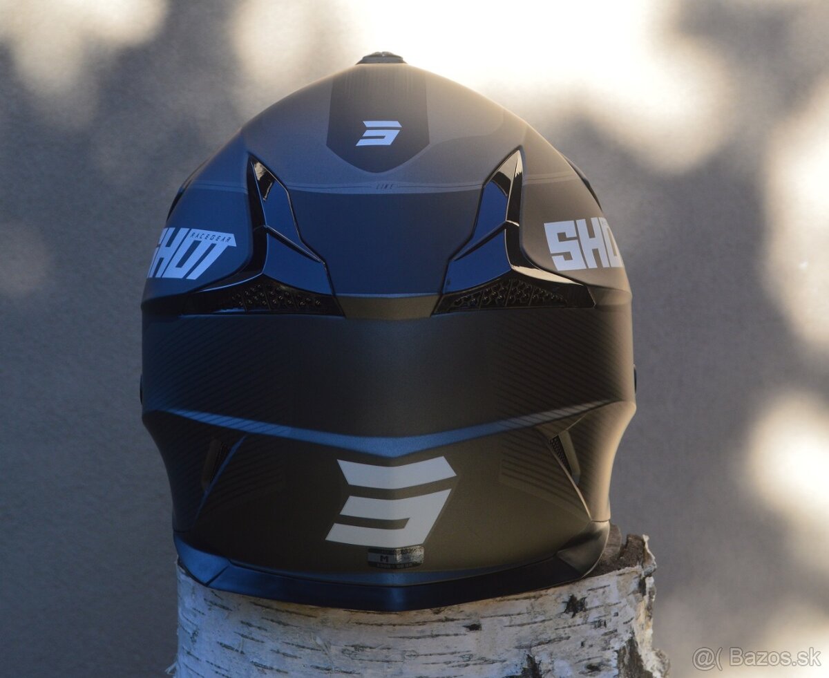 Okuliare prilba homologovaná CE06 čierna sivá shot - 4