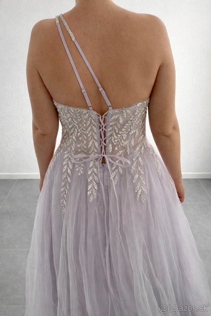 Plesové šaty, veľkosť M/ L - 4