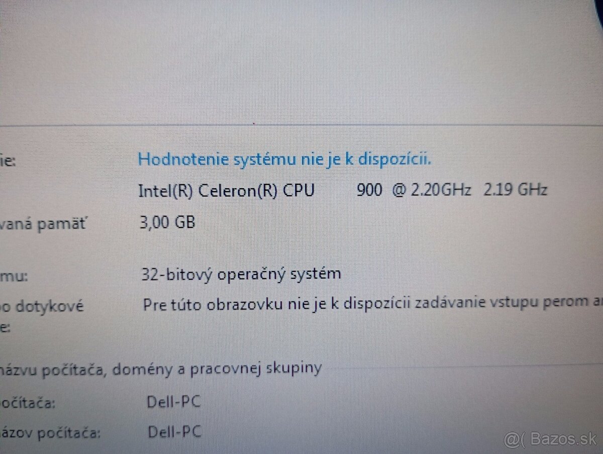 predám DELL VOSTRO 1520 , WINDOWS 7 32bit - 4