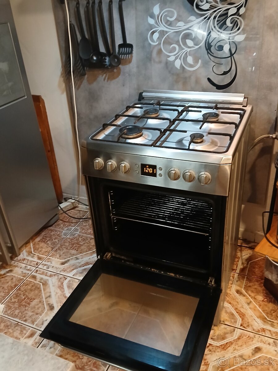 kombinovaný funkčný sporák nerez - 4