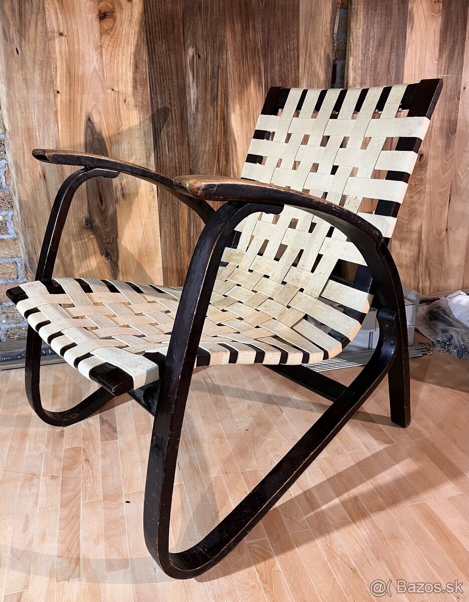 Retro kreslo Vanek, Halabala - 4