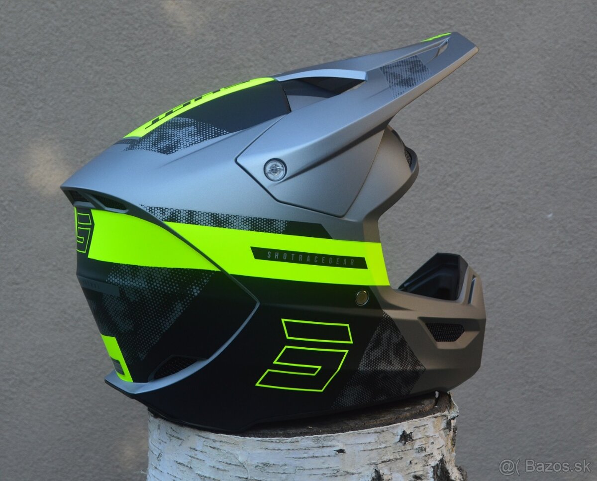 SHOT prilba šedá camo okuliare - 4