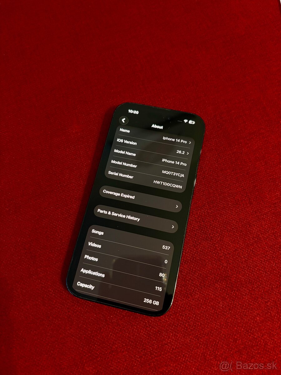 Predám Apple iPhone 14 Pro 256gb čiernej farby - 4