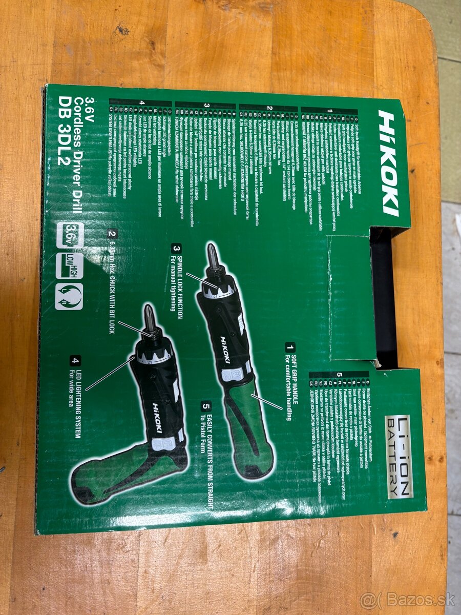 Akumulátorový skrutkovač HIKOKI DB3DL2 - 4