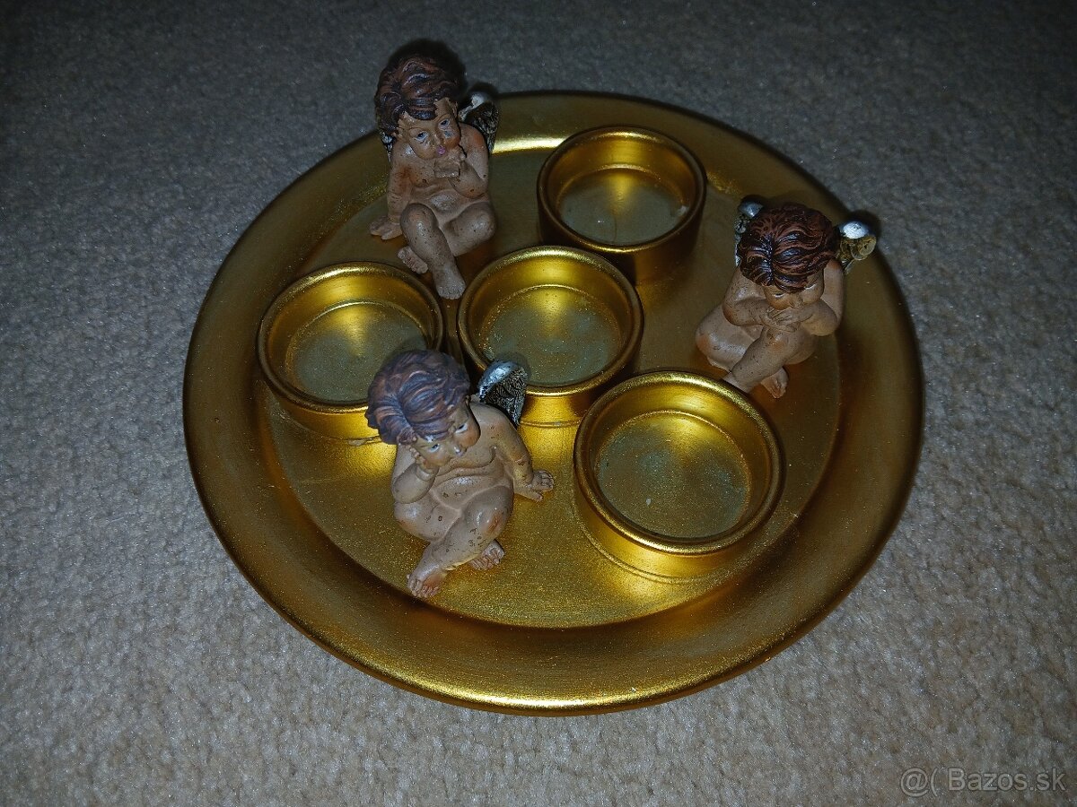 Adventný tanier s dekoráciou - 4