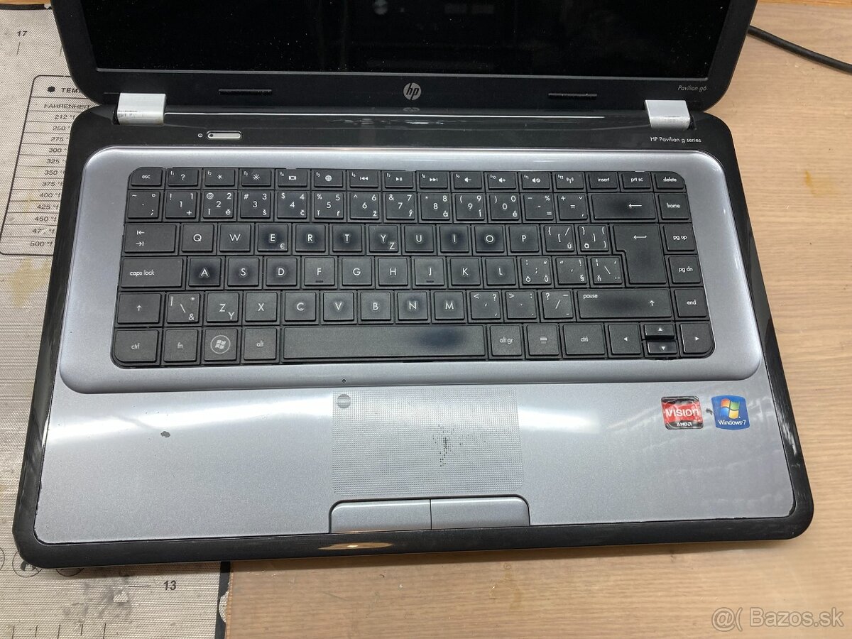 Notebook HP Pavilion G6 na náhradné diely - 4