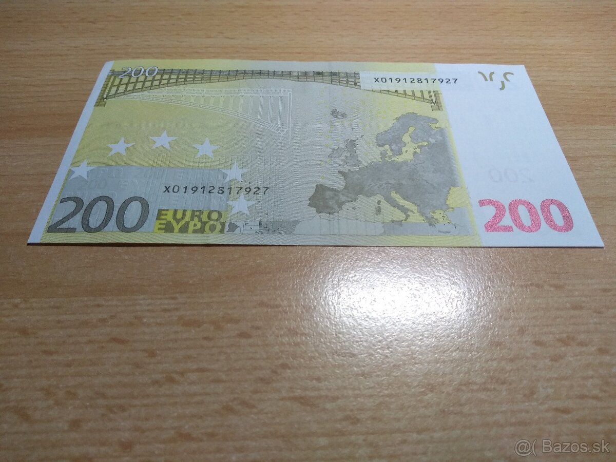 Bankovky 200€ rok 2002 - 4