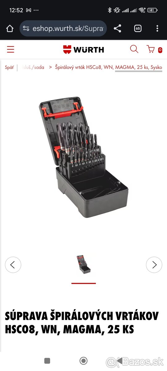 Würth cobaltové vrtáky HsCo8 Magma 1-13mm na titán, hardox - 4