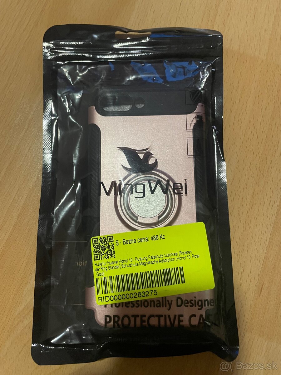 Nový rozbalený kryt čierno ružový na Huawei Honor 10 - 4