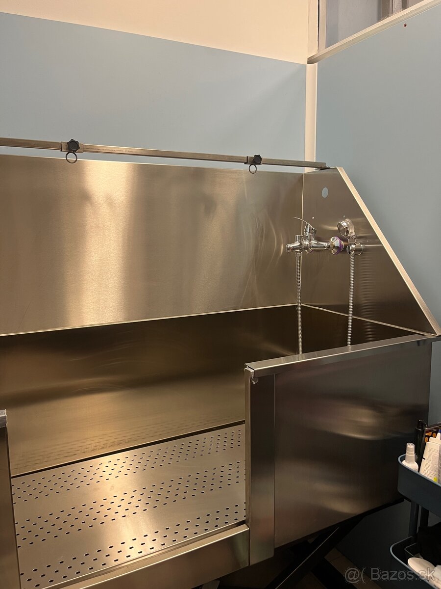 Elektrická nerezová vaňa - na kúpanie psov do salónu - 4