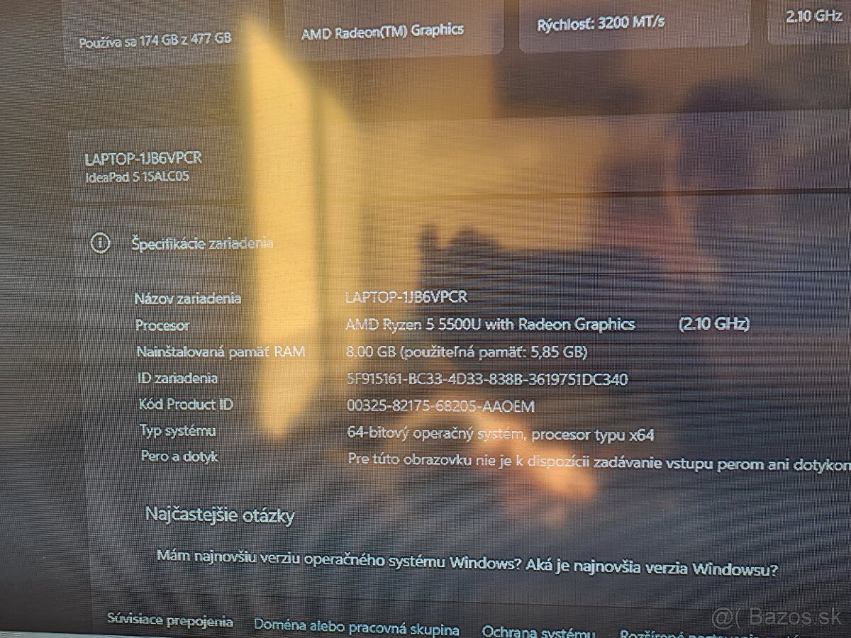 Predám lenovo ideapad 5 15alc05 - 4