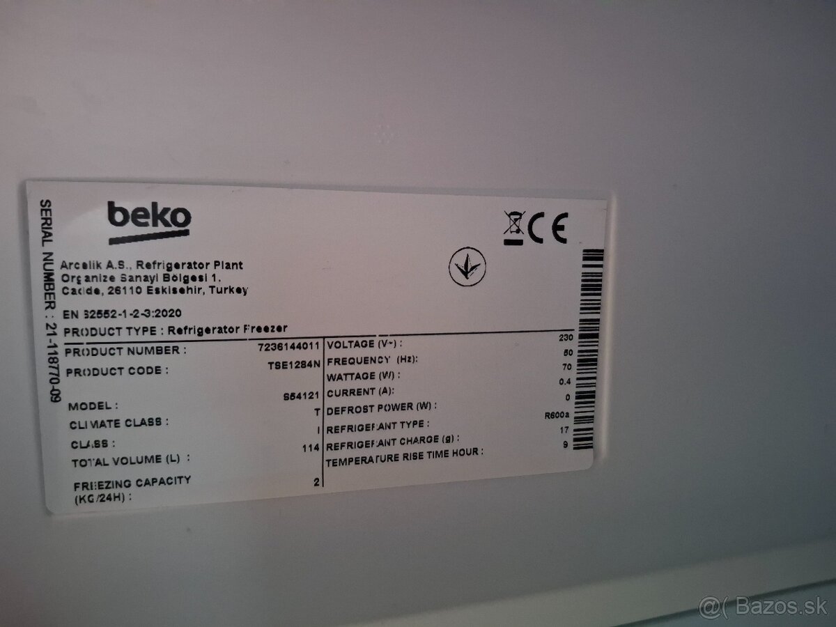 Chladnička BEKO mala s vyparnikom - 4