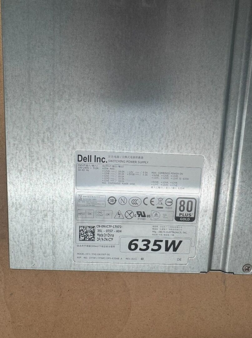 Predám použitý zdroj do počítača DELL Precision T3600 - 4