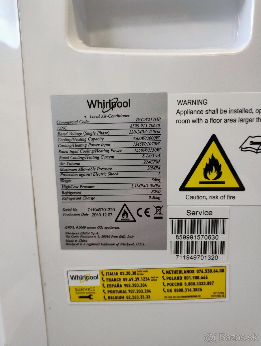 Mobilná klimatizácia Whirlpool - 4