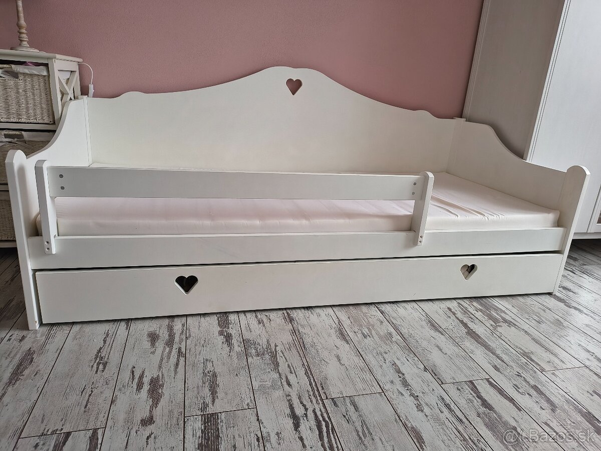 Predám detskú posteľ 88x184 + postieľka pre bábiku - 4