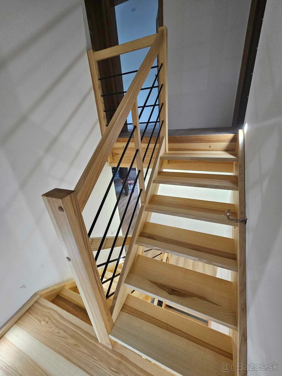 Drevené schody - výroba a montáž - 4