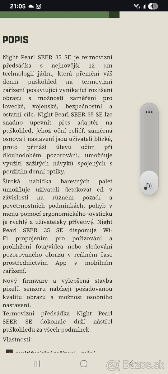 Predsadka termovizia NIGHT PEARL 35 - 4